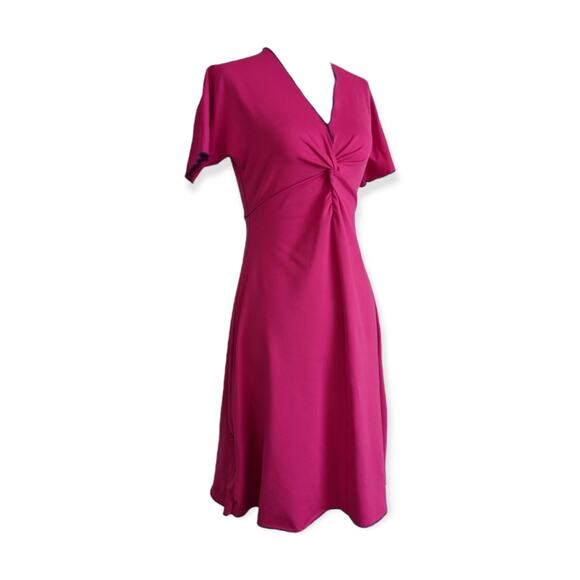 TITLE NINE Sport Dress ~ Magenta Twist Front V-Neck - Picture 1 of 6